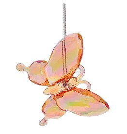 Kurt Adler Acrylic Butterfly Ornament - OR