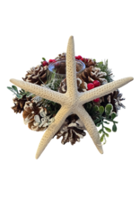 Kurt Adler Coastal Christmas Tea Light Candle Holder | Starfish PB