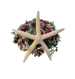 Kurt Adler Coastal Christmas Tea Light Candle Holder | Starfish PB