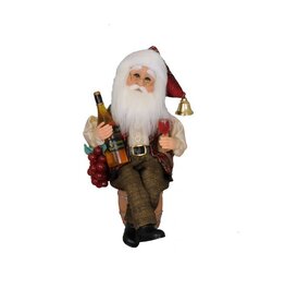 Karen Didion Wine Santa Christmas Decor
