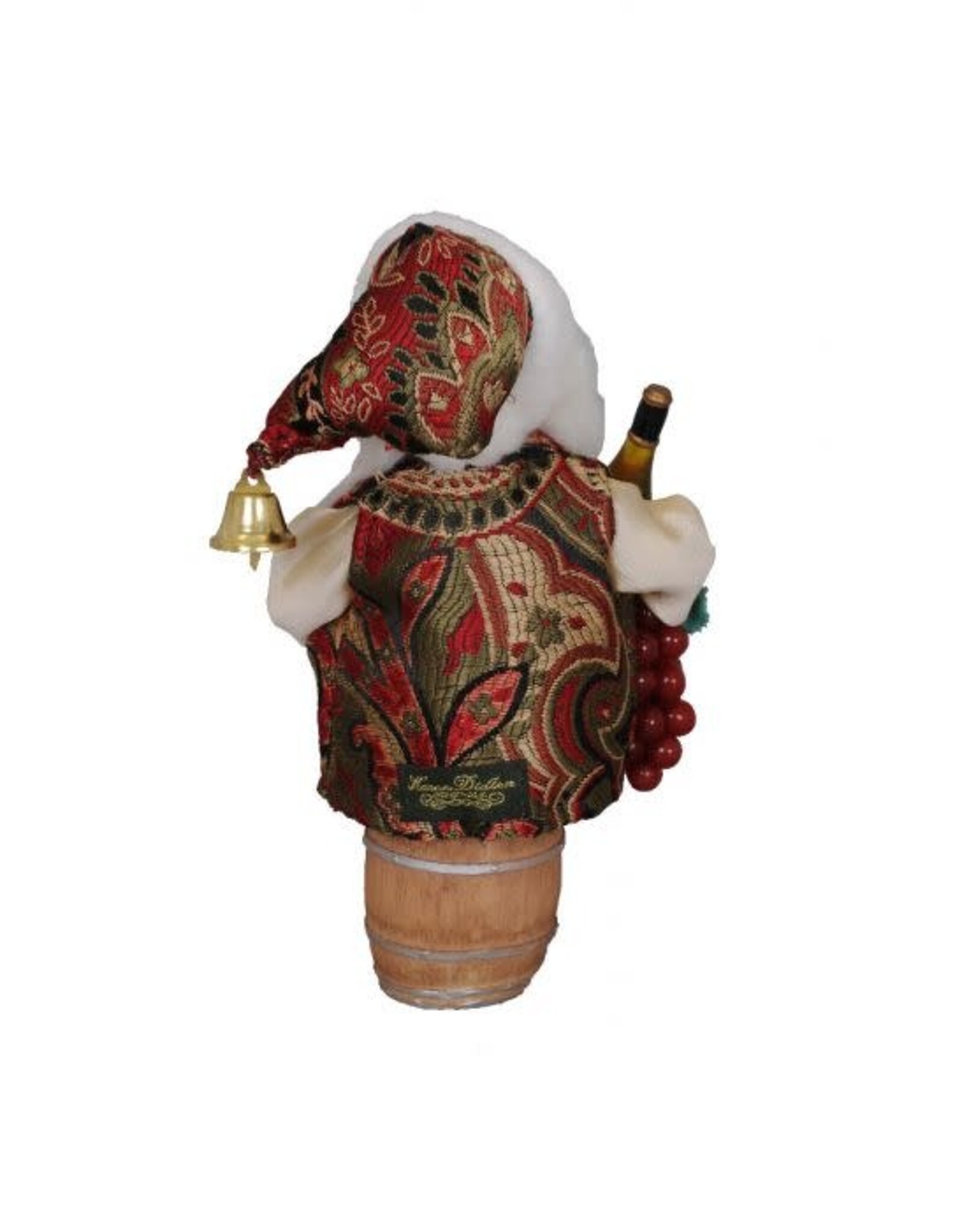 Karen Didion Wine Santa Christmas Decor