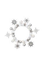 Periwinkle by Barlow Christmas Bracelets | Stretch Bracelet Snowflakes