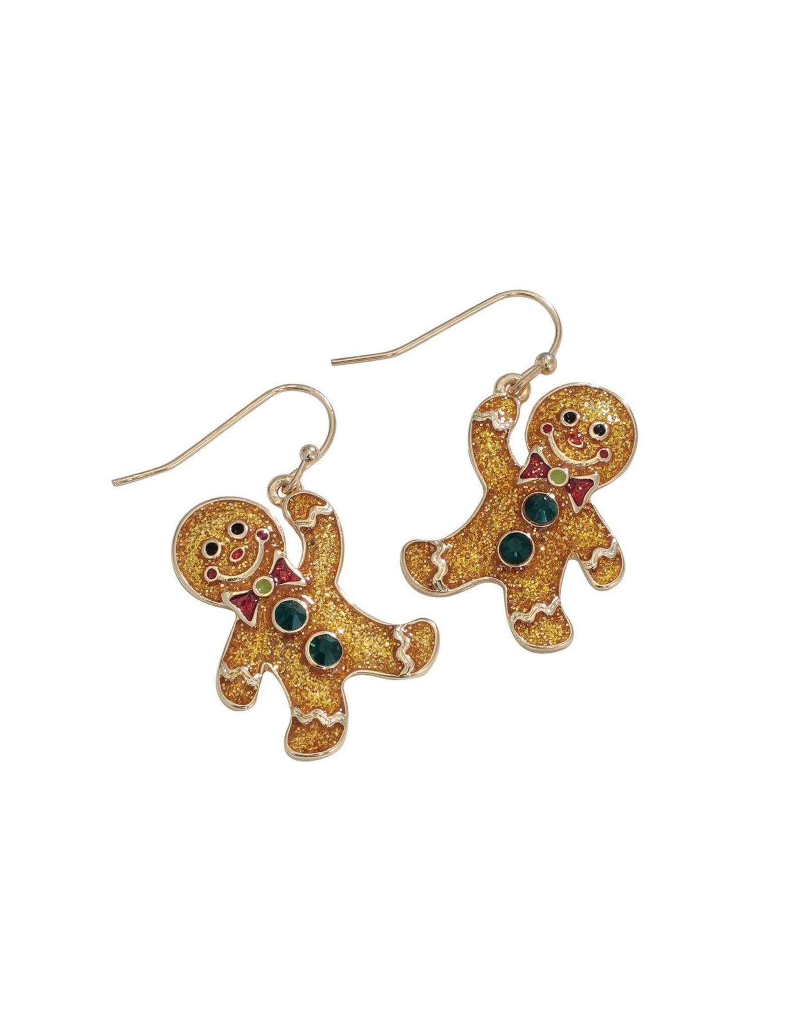 Periwinkle by Barlow Christmas Earrings | Gingerbread Man
