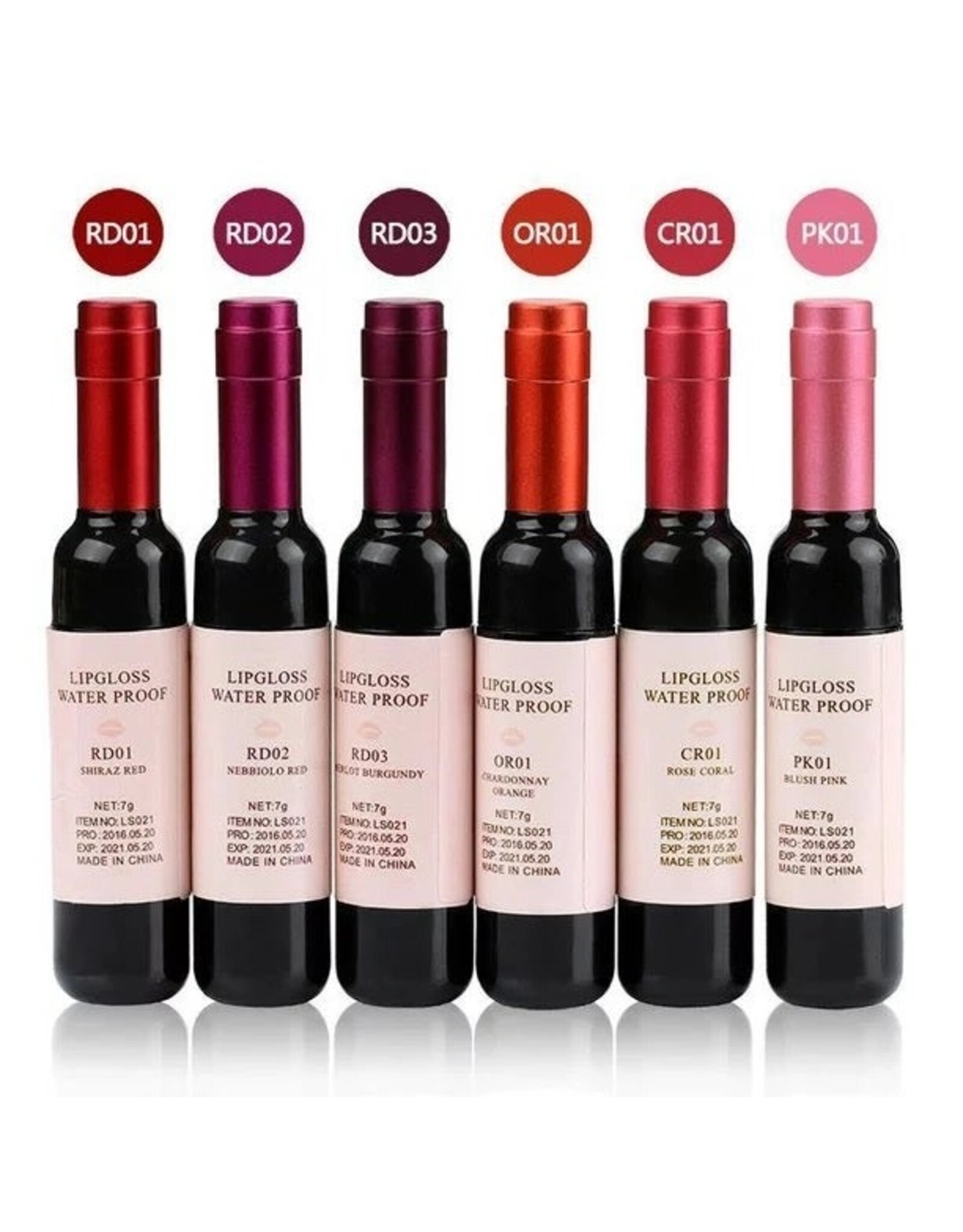 Man Zi Miao Wine Lip Tint | 24 Hour Waterproof Lip Gloss 1ct Random