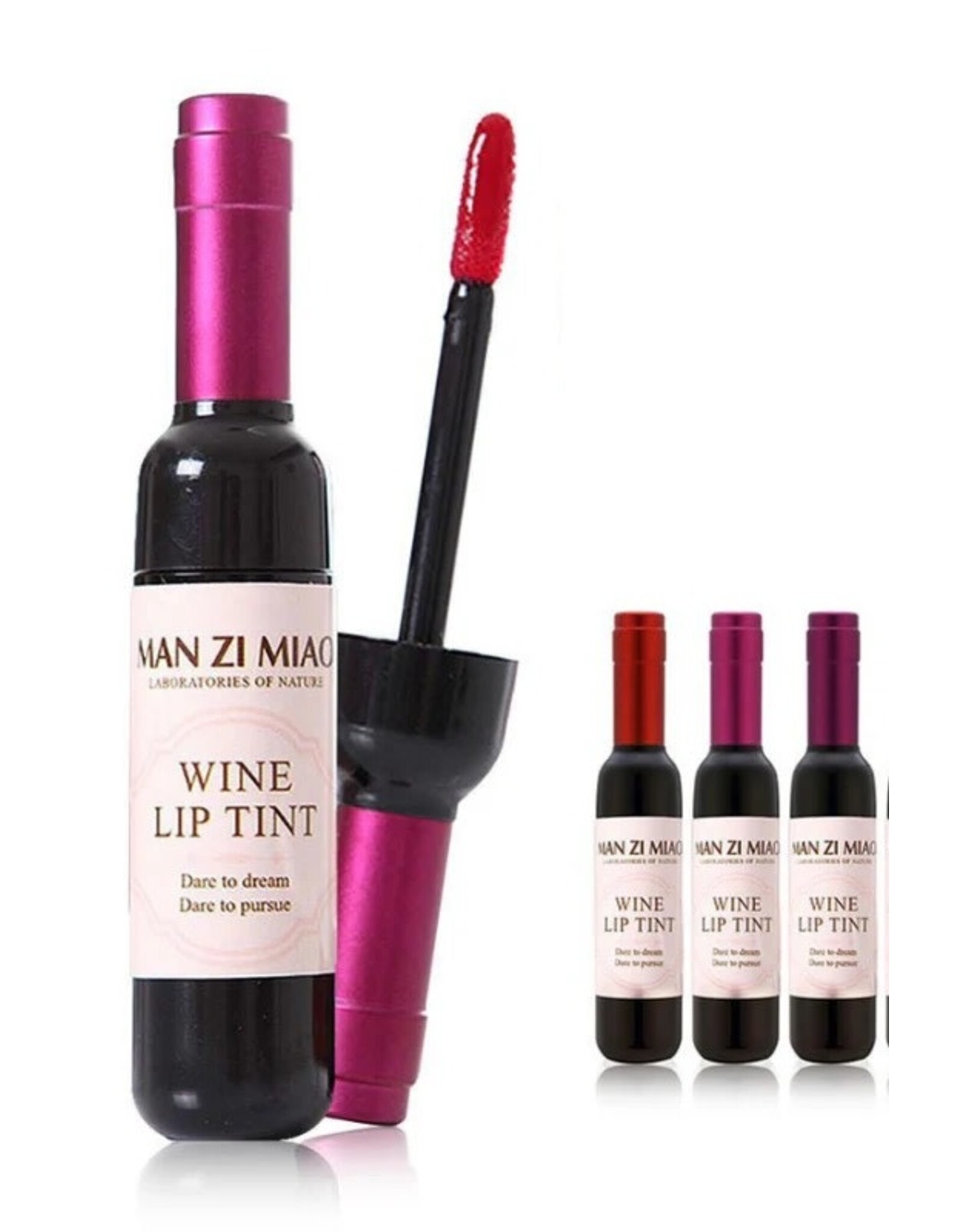Man Zi Miao Wine Lip Tint | 24 Hour Waterproof Lip Gloss 1ct Random