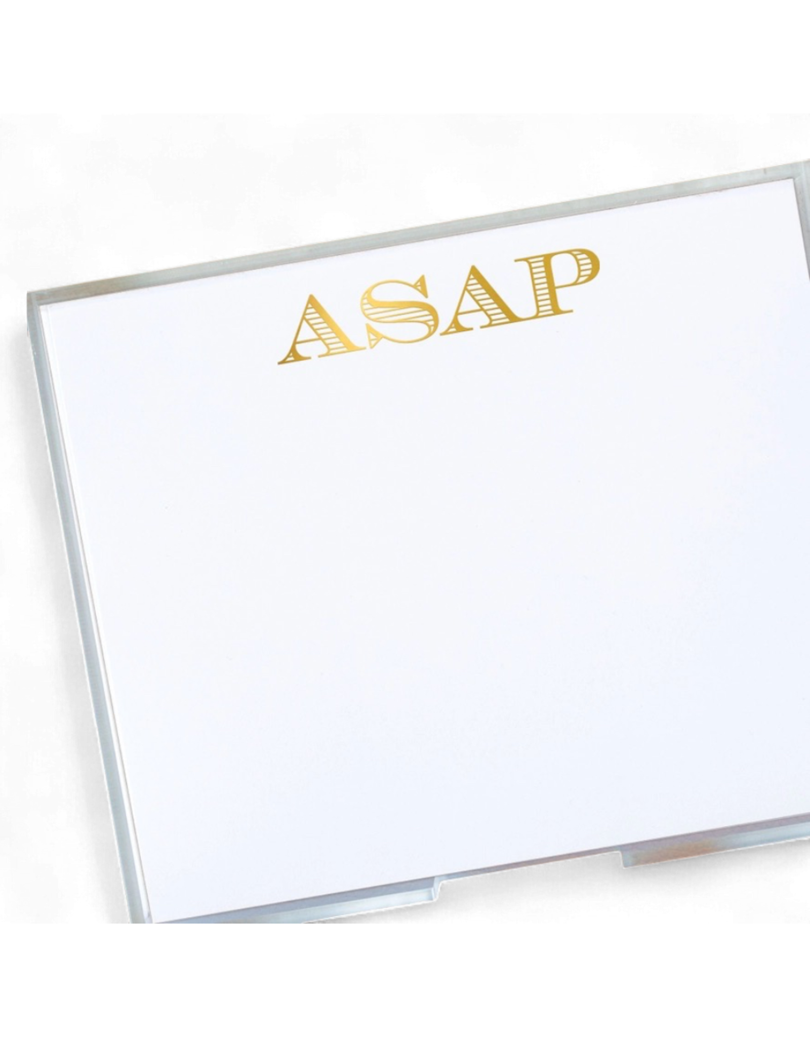 Black Ink Notepads Gold Foil LUXE 8.5 x 7 Notepad | Shit List