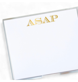 Black Ink Notepads Gold Foil LUXE 8.5 x 7 Notepad | Shit List