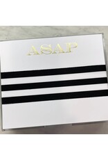 Black Ink Notepads Gold Foil LUXE 8.5 x 7 Notepad | Shit List