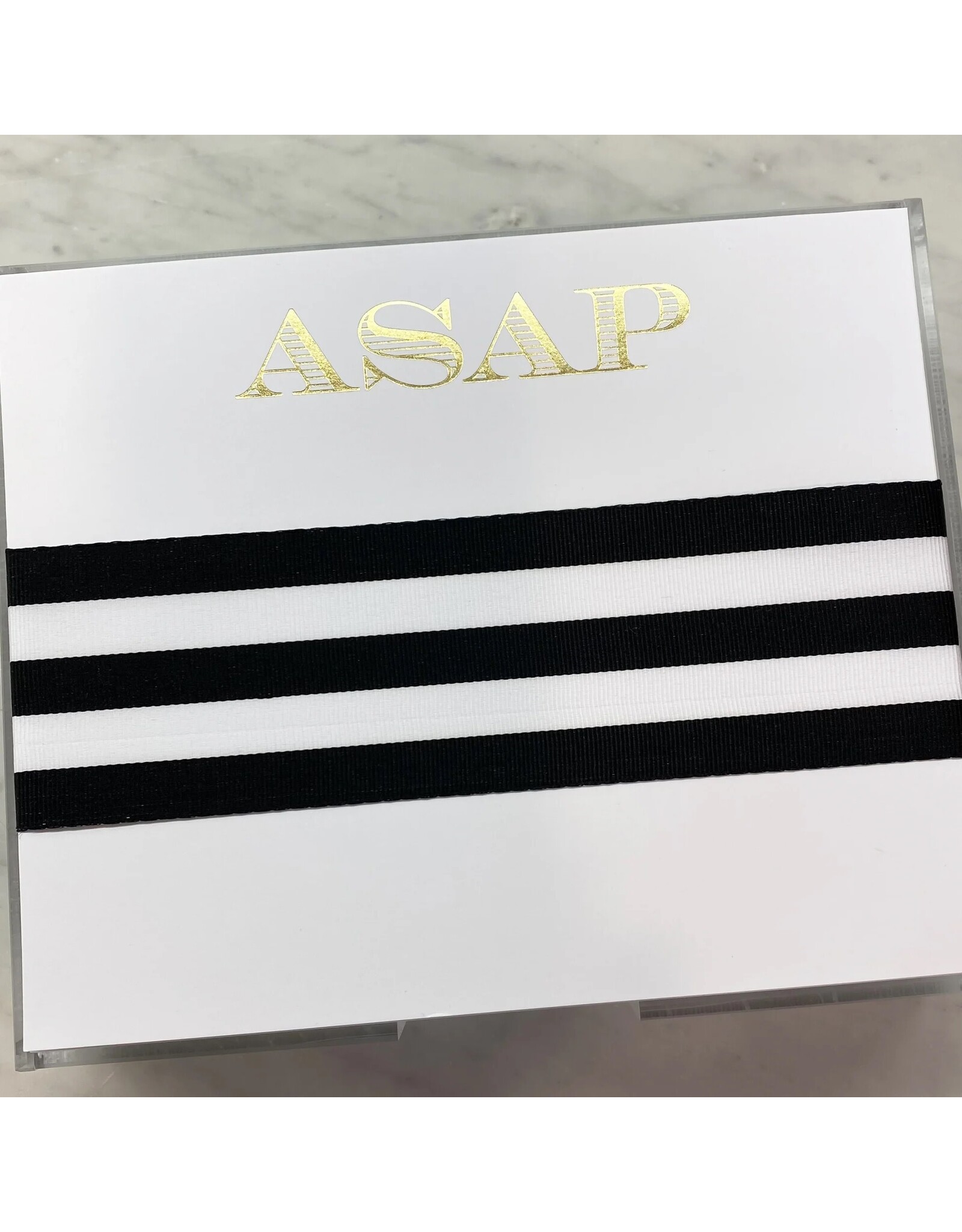 Black Ink Notepads Gold Foil LUXE 8.5 x 7 Notepad | Shit List