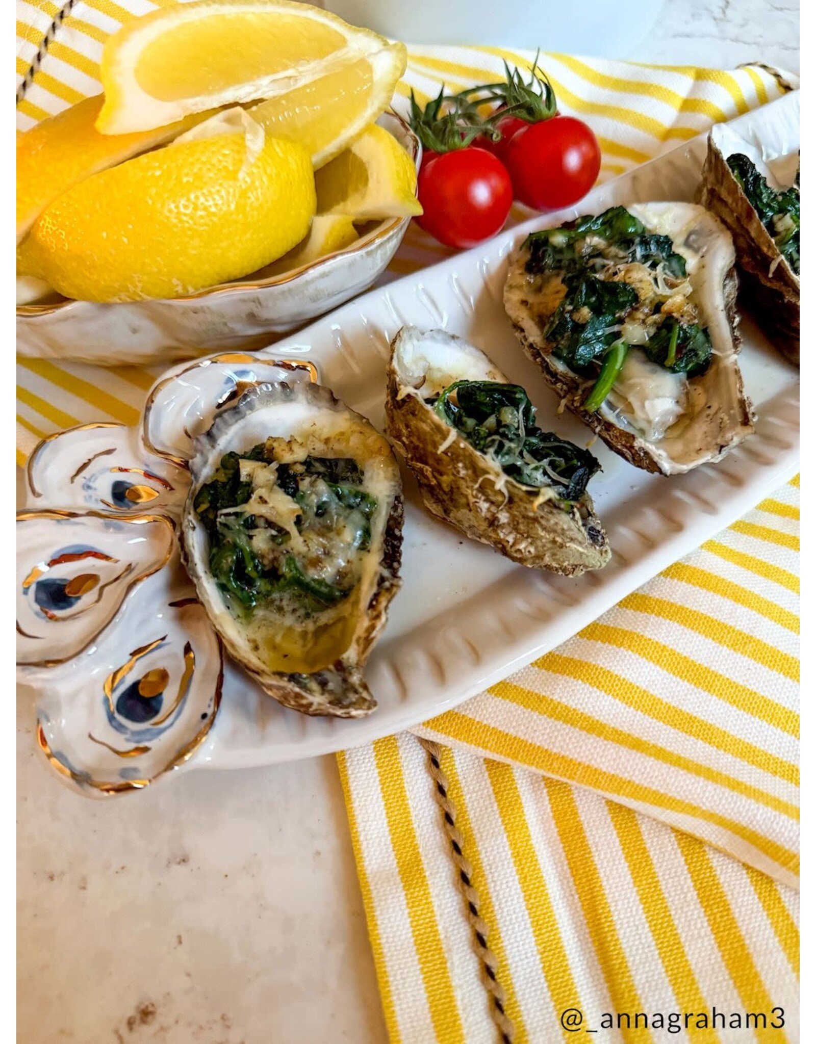 Mud Pie Oyster Tray and Tidbit Dish Dip Set