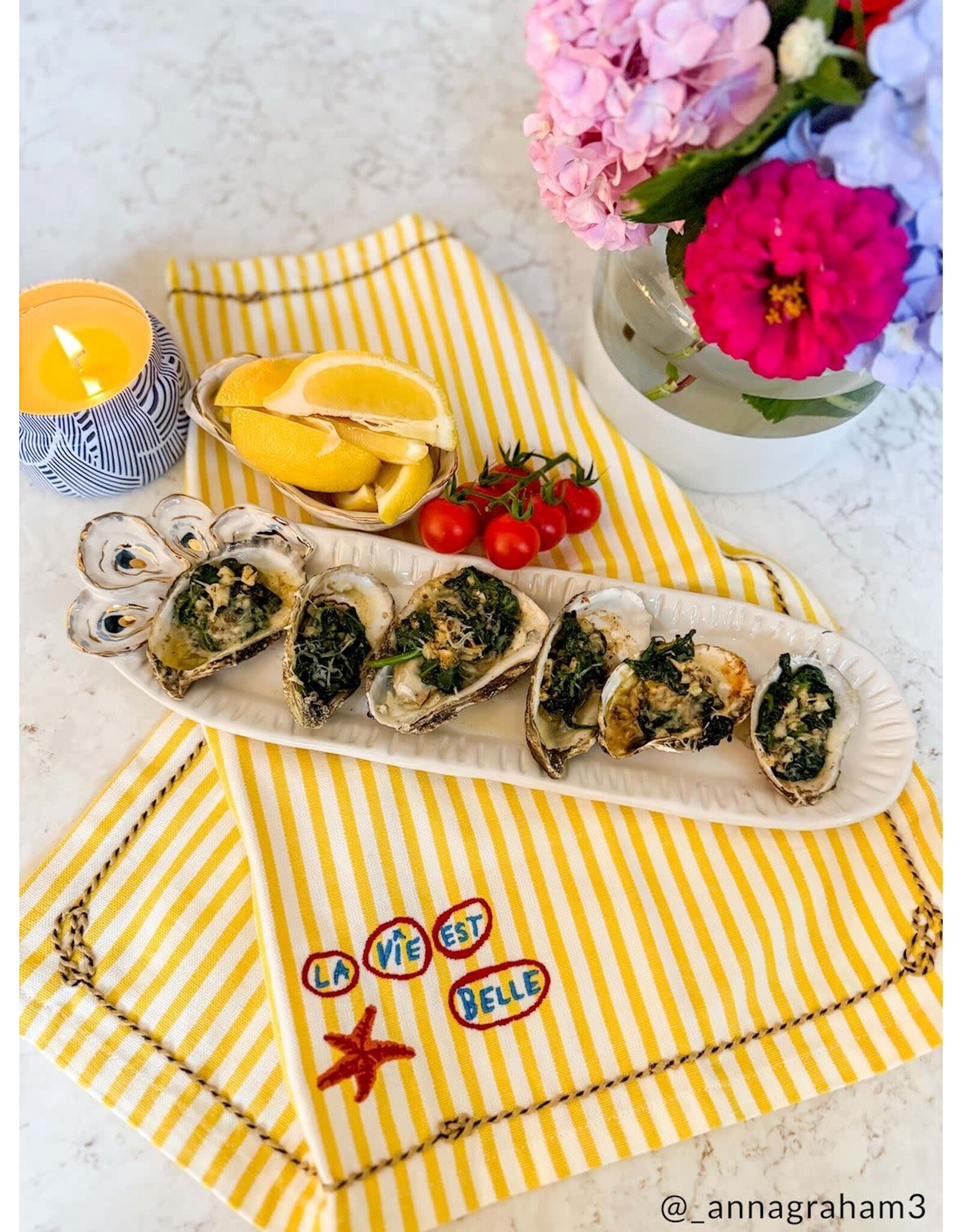 Mud Pie Oyster Tray and Tidbit Dish Dip Set