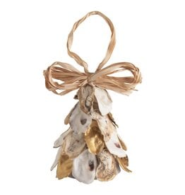 Mud Pie Oyster Shell Tree Ornament | Natural