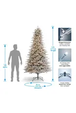 Seasonal Dandan Flocke Pine Tree 7,5 ft