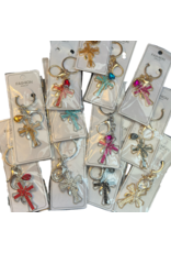 DIGS-N-GIFTS Keychains Rhinestone Bag Charms | Cross 1ct Random Color