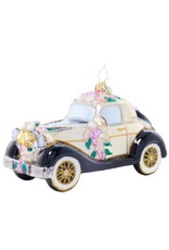 Christopher Radko Wedding Car Christmas Ornament Wedding Day Wheels Gem