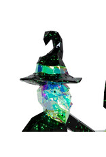 Kurt Adler Halloween Prismatics LED Witch w Ghosts 3pc Set 12-22H