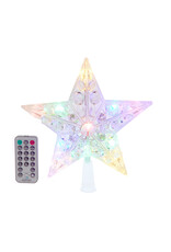 Kurt Adler Star Treetop 11L Dual Color Multi-WW LED w Remote