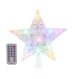 Kurt Adler Star Treetop 11L Dual Color Multi-WW LED w Remote