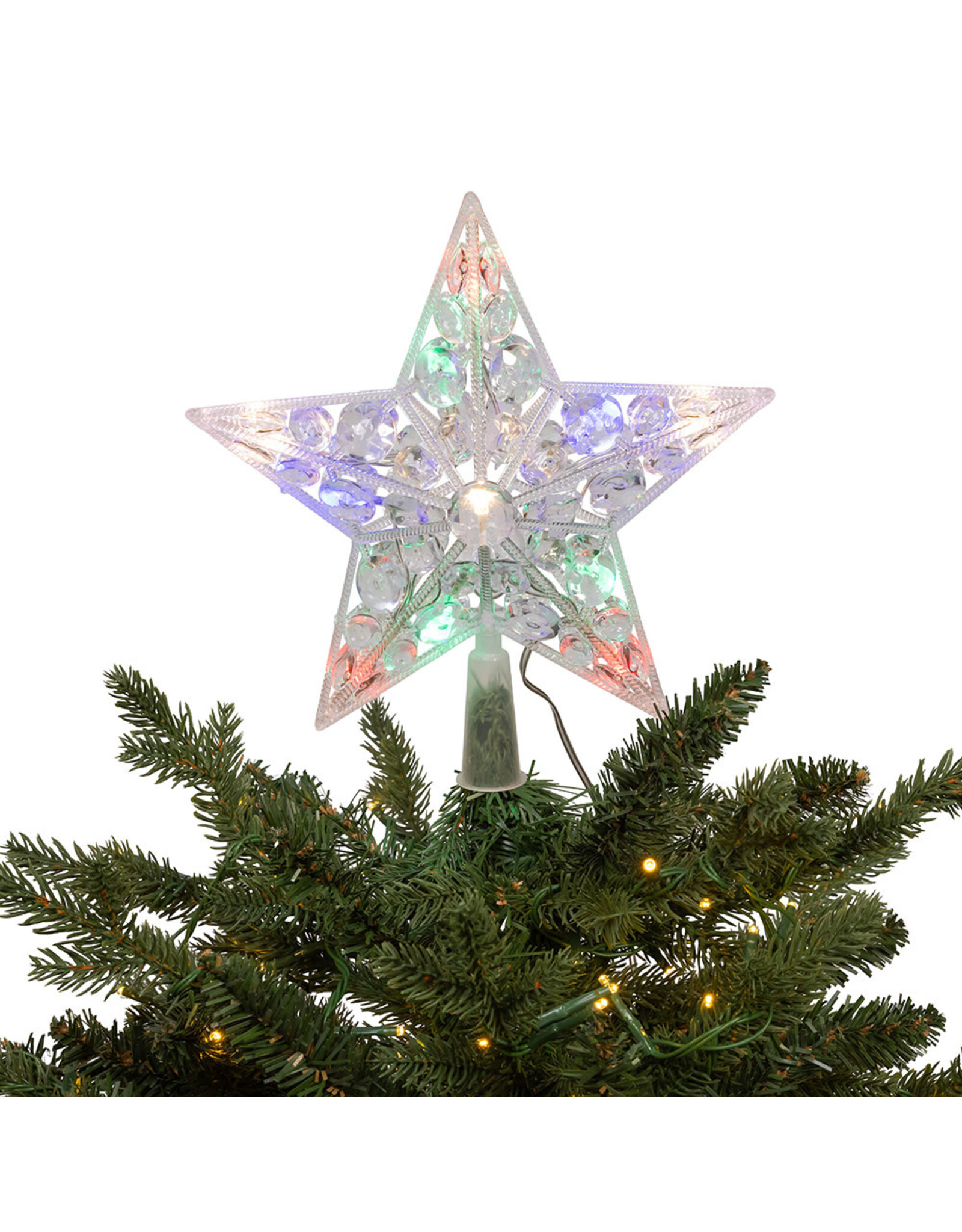 Kurt Adler Star Treetop 11L Dual Color Multi-WW LED w Remote