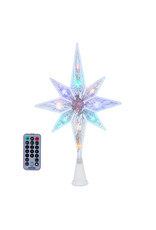 Kurt Adler Star Treetop 11L Dual Color Multi-WW LED w Remote