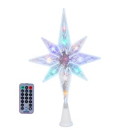 Kurt Adler Star Treetop 11L Dual Color Multi-WW LED w Remote