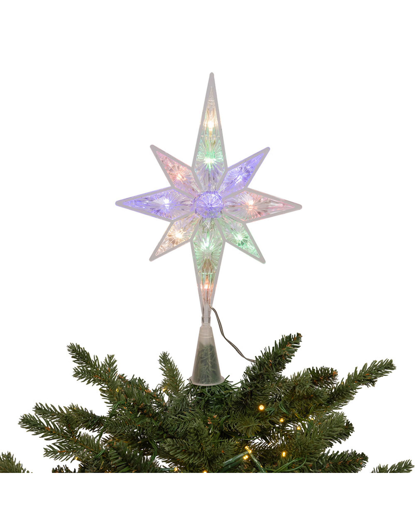 Kurt Adler Star Treetop 11L Dual Color Multi-WW LED w Remote