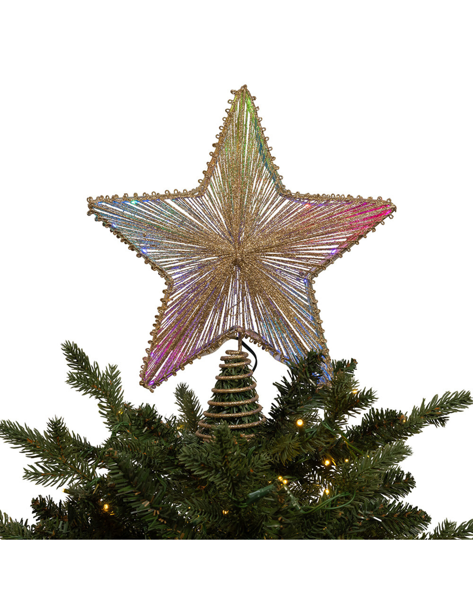 Kurt Adler Star Treetop 27L Multicolor SMD LED 11-5H w Remote