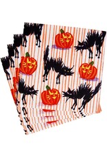 Caspari Halloween Party Paper Cocktail Napkins 20pk Black Cats