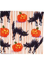 Caspari Halloween Party Paper Cocktail Napkins 20pk Black Cats