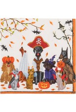 Caspari Halloween Party Paper Cocktail Napkins 20pk Halloween Pets