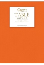 Caspari Paper Linen Solid Table Covers In Tangerine Orange