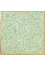Caspari Paper Cocktail Napkins 20ct Gilded Majolica Celadon