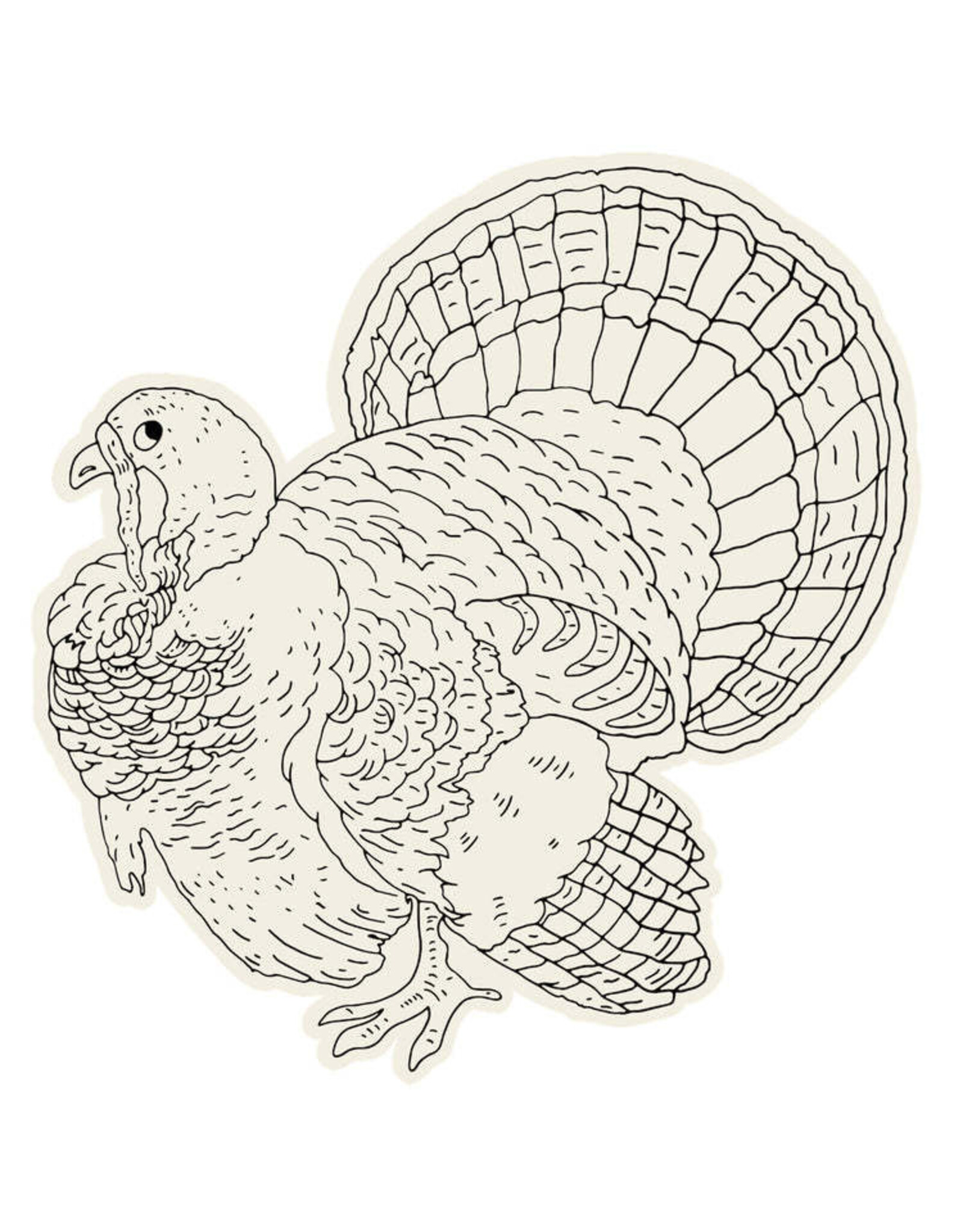 Hester & Cook Die-cut Coloring Turkey Placemat