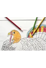 Hester & Cook Die-cut Coloring Turkey Placemat