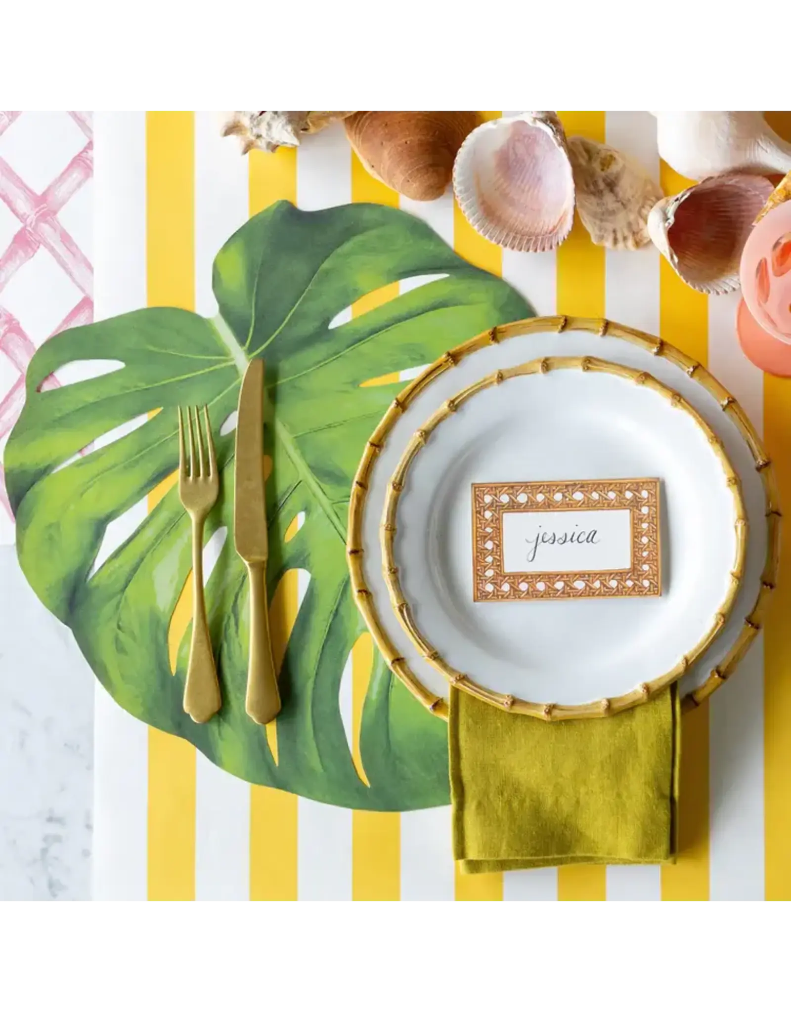 Hester & Cook Die-cut Monstera Leaf Placemat