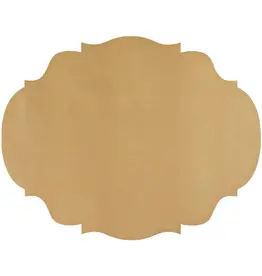 Hester & Cook French Frame Die-cut Placemats 12ct Metallic Gold