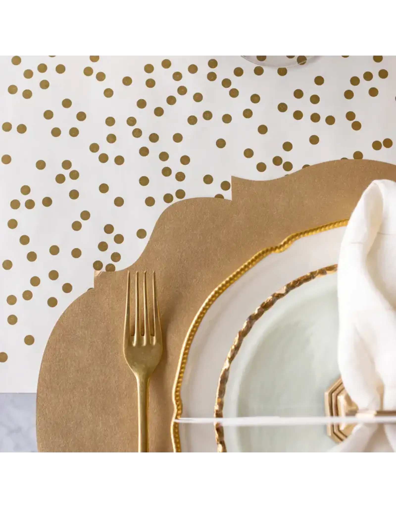 Hester & Cook French Frame Die-cut Placemats 12ct Metallic Gold