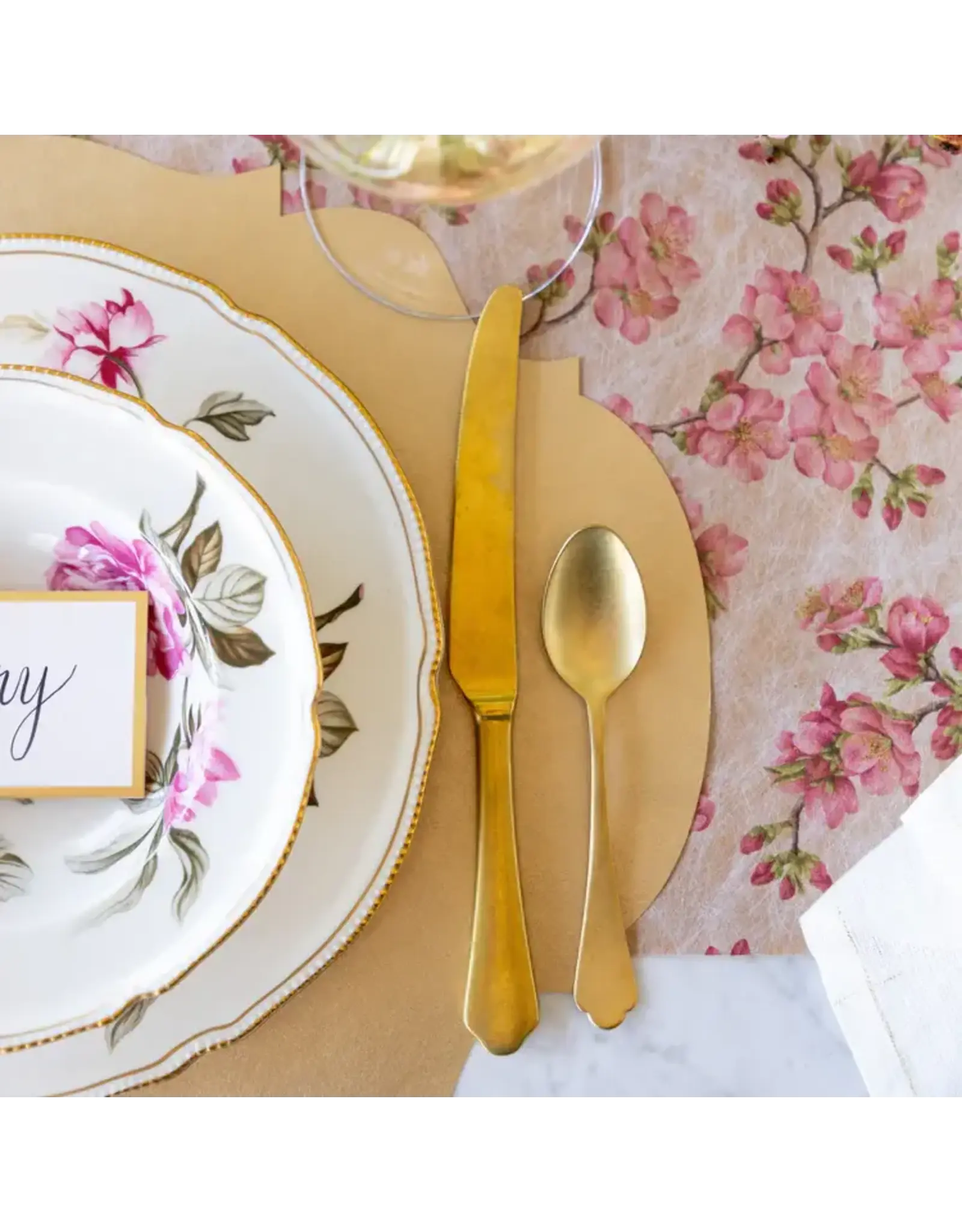 Hester & Cook French Frame Die-cut Placemats 12ct Metallic Gold