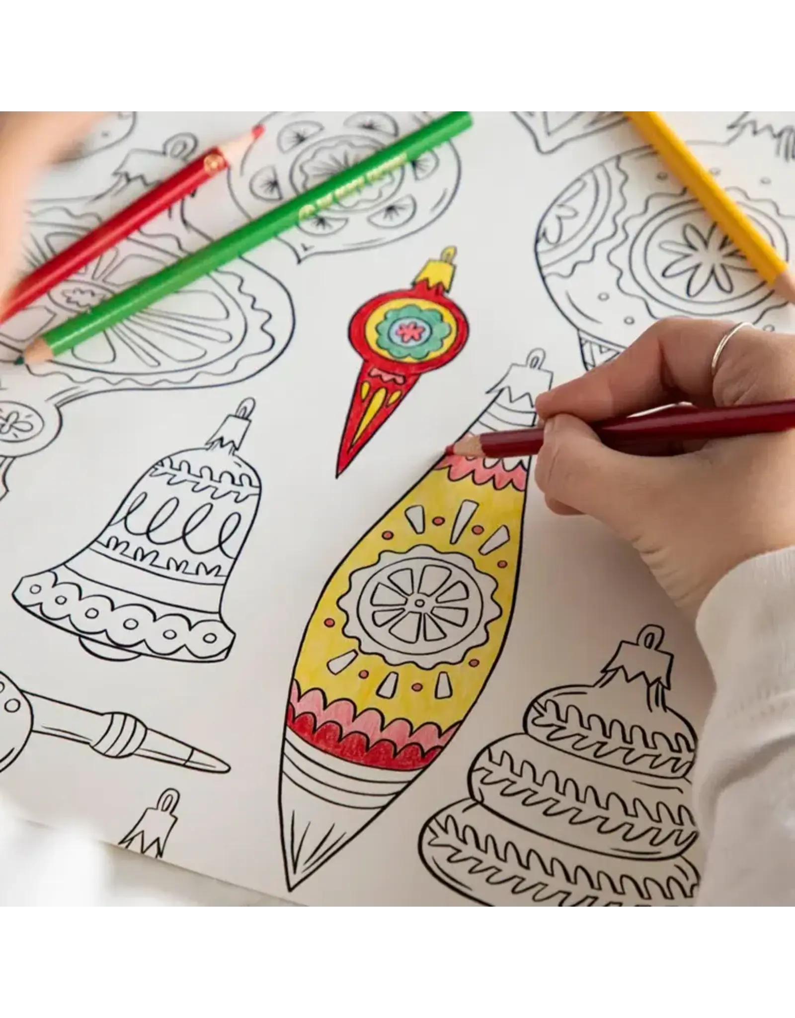 Hester & Cook Christmas Coloring Placemat 18pk 2 Assorted Styles