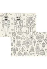 Hester & Cook Christmas Coloring Placemat 18pk 2 Assorted Styles