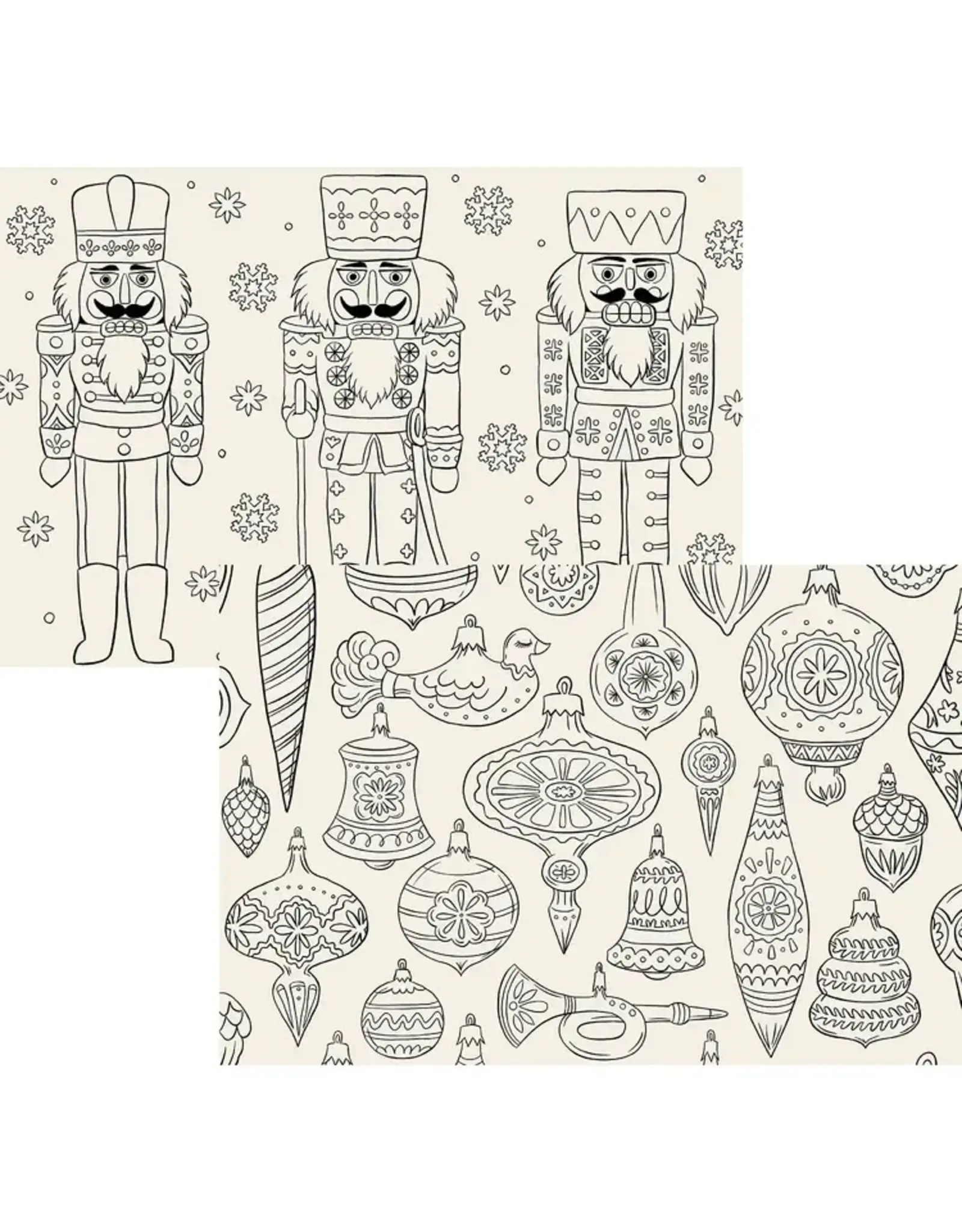 Hester & Cook Christmas Coloring Placemat 18pk 2 Assorted Styles