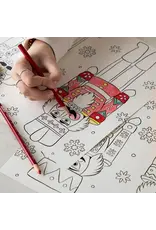 Hester & Cook Christmas Coloring Placemat 18pk 2 Assorted Styles