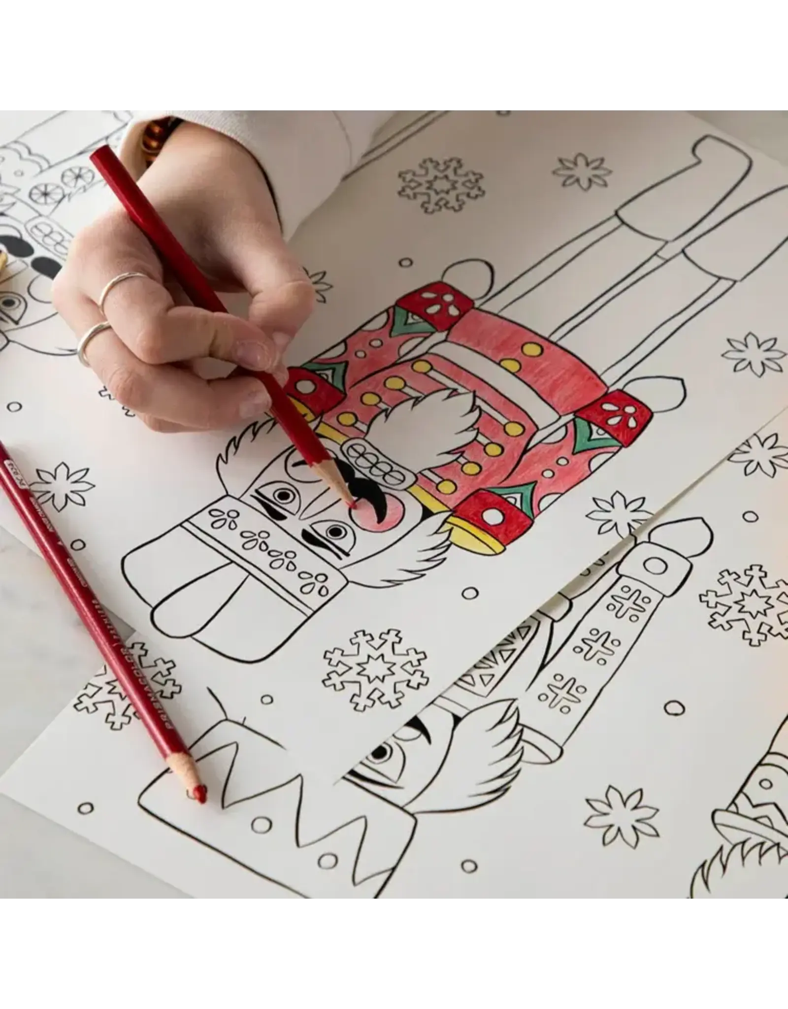 Hester & Cook Christmas Coloring Placemat 18pk 2 Assorted Styles