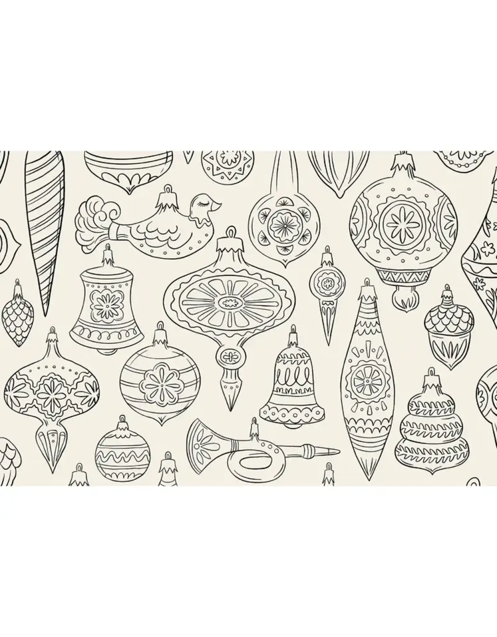 Hester & Cook Christmas Coloring Placemat 18pk 2 Assorted Styles