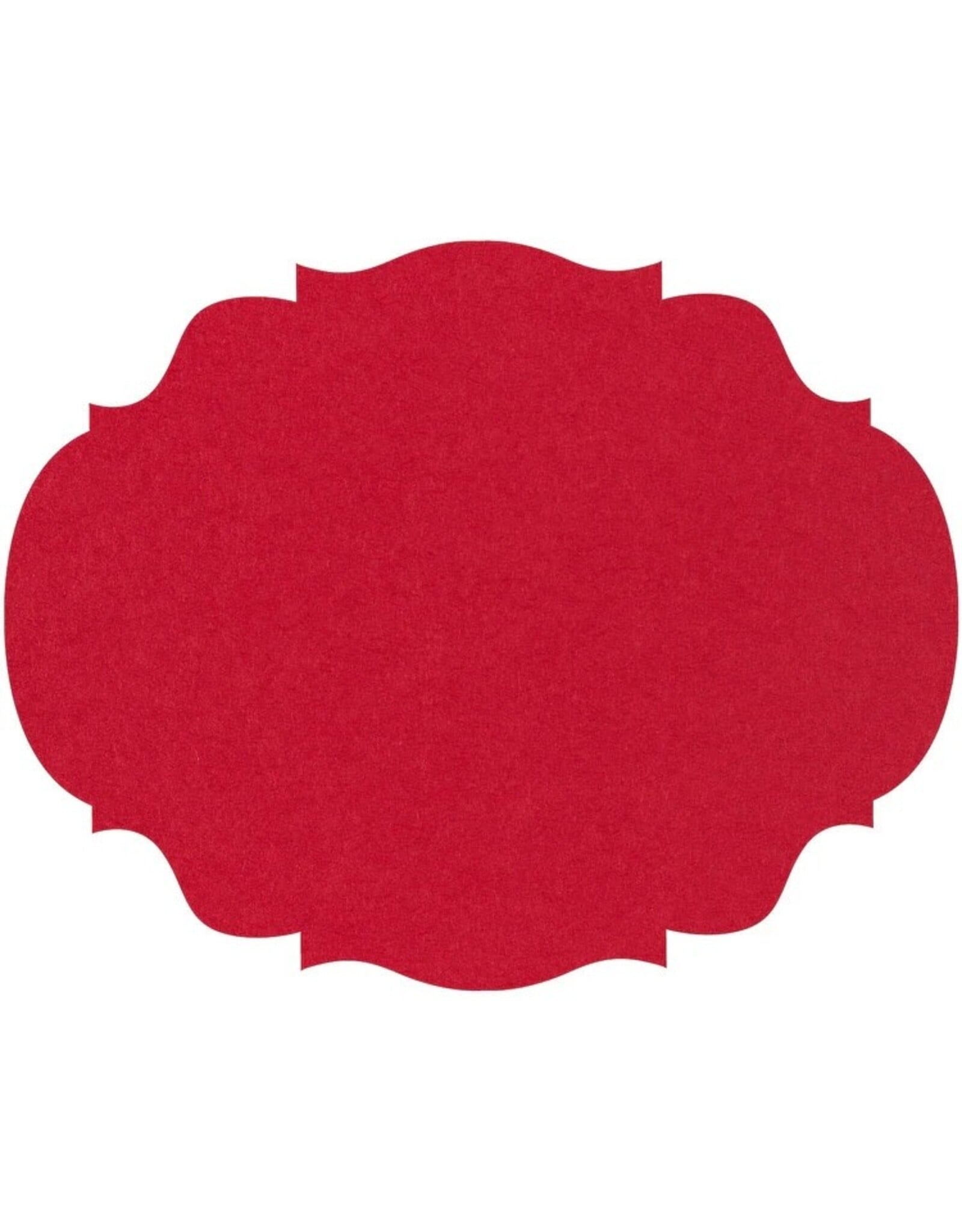 Hester & Cook French Frame Die-cut Placemats 12ct Red