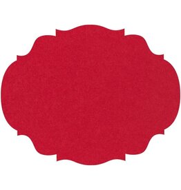 Hester & Cook French Frame Die-cut Placemats 12ct Red