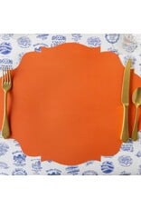 Hester & Cook French Frame Die-cut Placemats 12ct Pumpkin Orange
