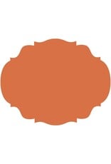 Hester & Cook French Frame Die-cut Placemats 12ct Pumpkin Orange