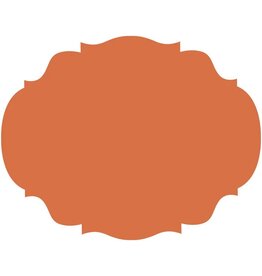 Hester & Cook French Frame Die-cut Placemats 12ct Pumpkin Orange