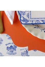 Hester & Cook French Frame Die-cut Placemats 12ct Pumpkin Orange